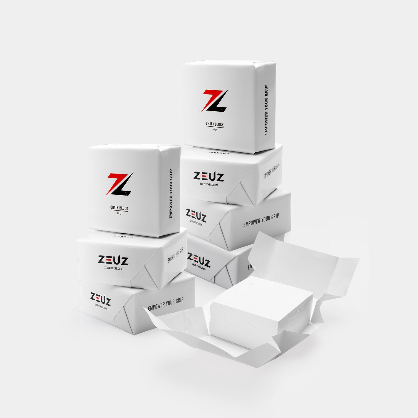 ZEUZ Magnesium Poeder Blokken - Chalk - 8-Pack