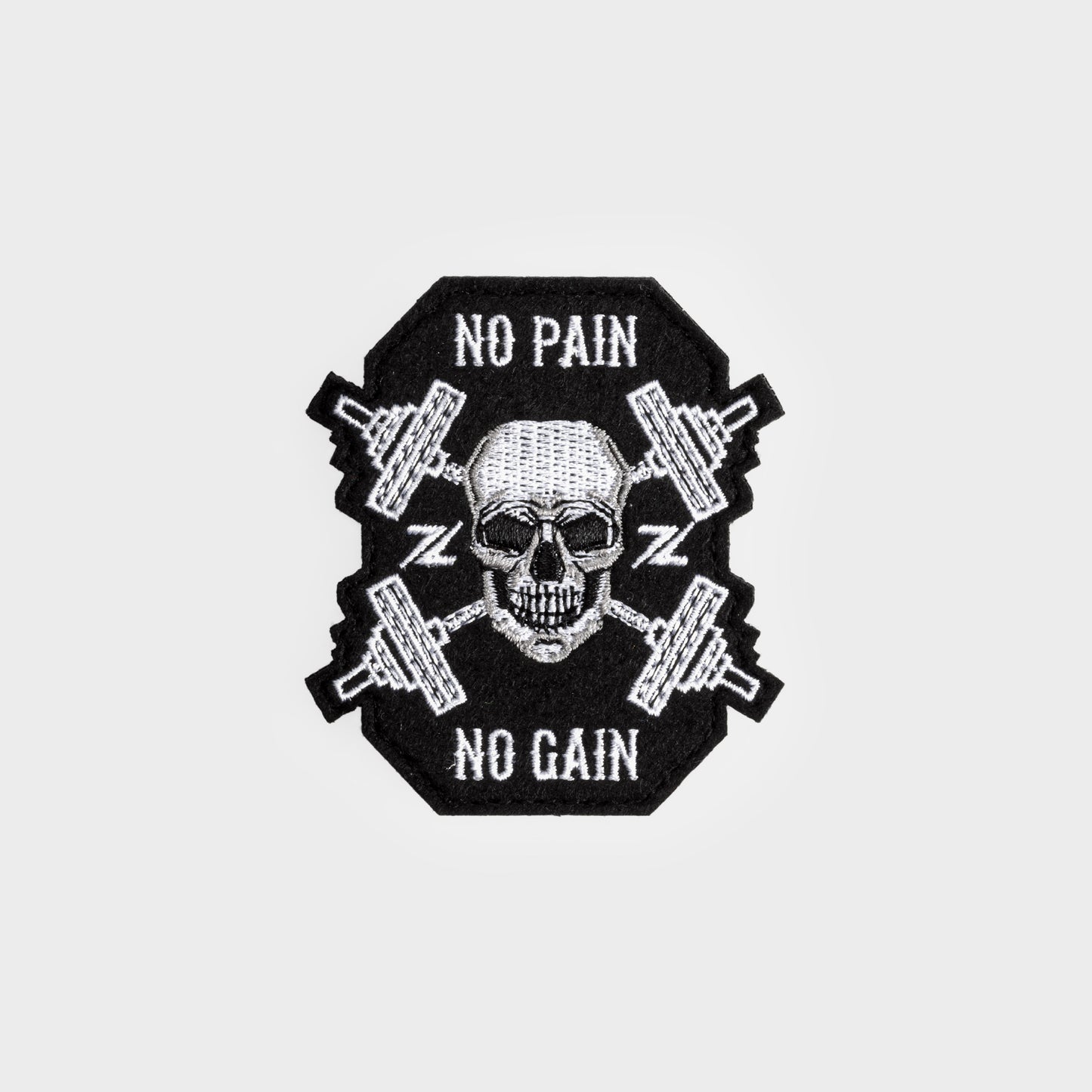 No Pain No Gain Skull Patch