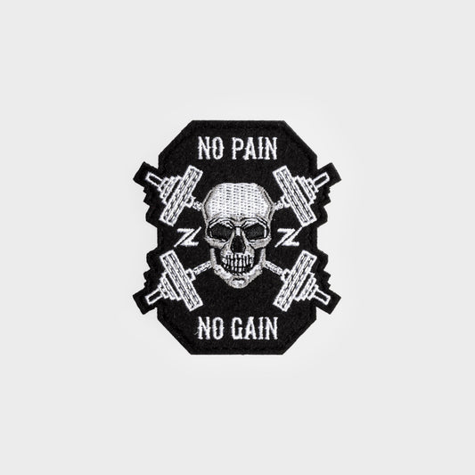 No Pain No Gain Skull Patch