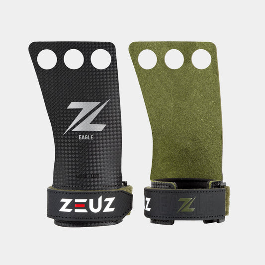 Grips - Eagle - 3-holes - Carbon & Microvezel