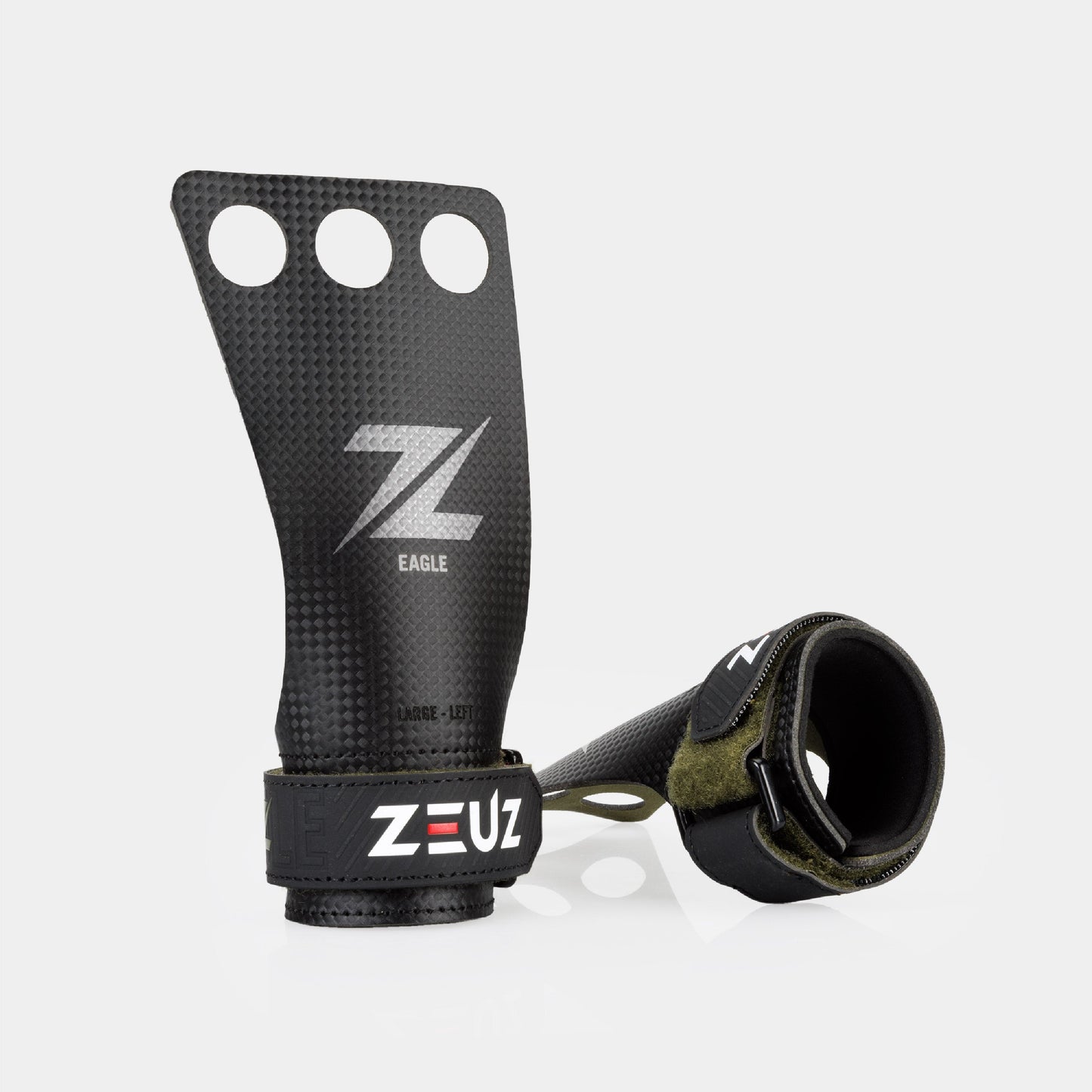 Grips - Eagle - 3-holes - Carbon & Microvezel