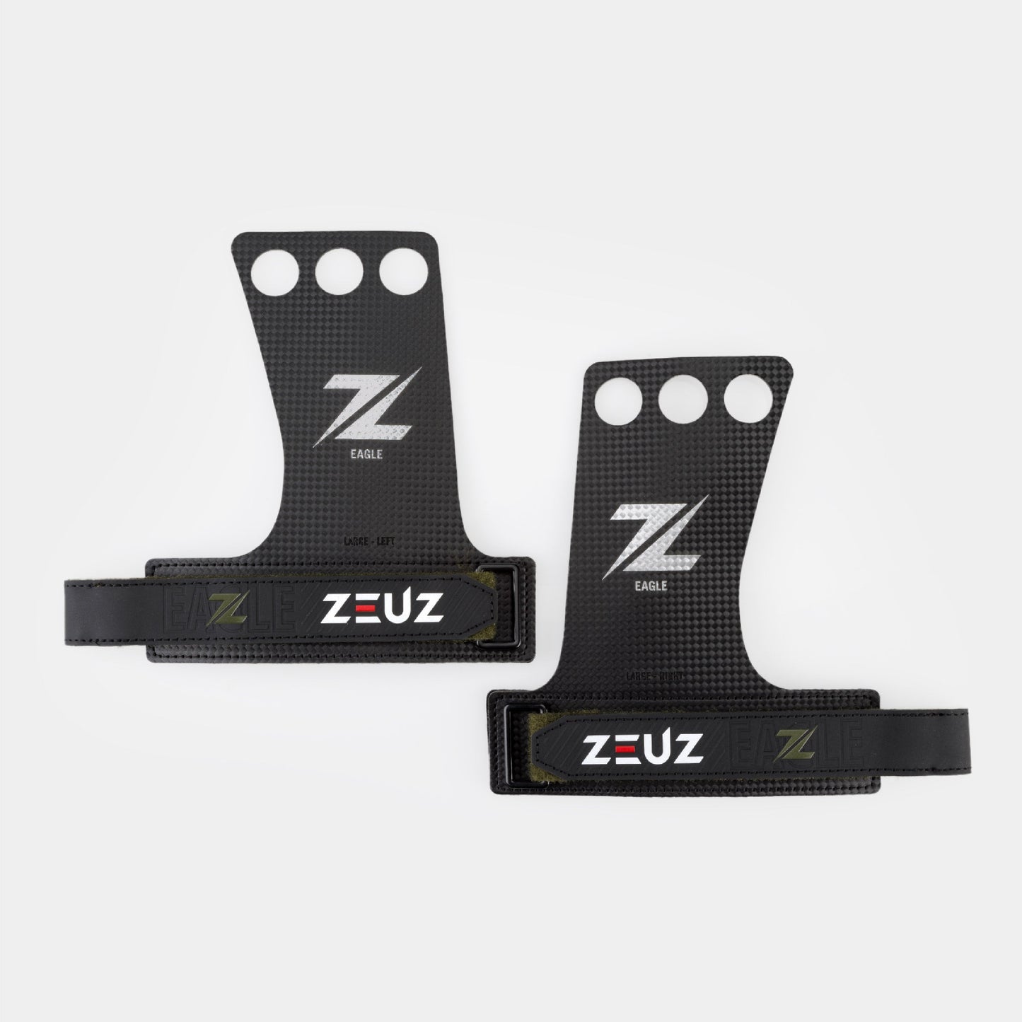 Grips - Eagle - 3-holes - Carbon & Microvezel
